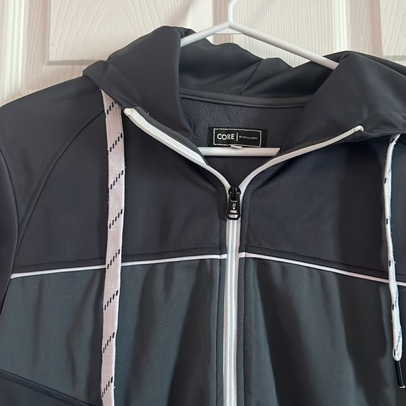 Grey tracksuit zip up top from Core by Jack & Jones. - Picture 4 of 6